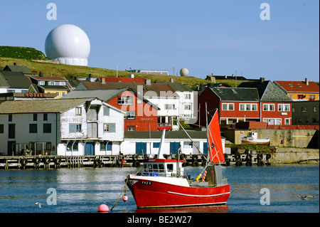 La station radar Globus II pour le suivi des débris spatiaux, de Vardo, Vardoe, Norway, Scandinavia, Europe Banque D'Images