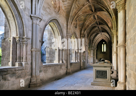 Cloître gothique dans le cloître de la basilique se Catedral de Nossa Senhora da Assuncao cathédrale, Evora, UNESCO World Il Banque D'Images