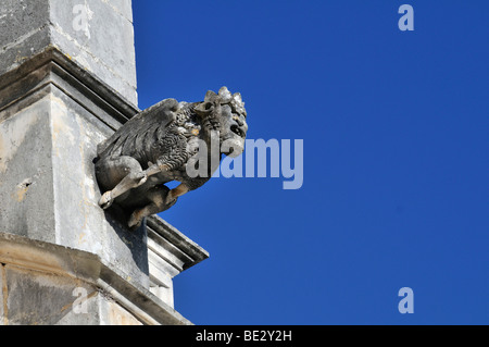 Gargoyle, monastère dominicain Mosteiro de Santa Maria da Vitoria, UNESCO World Heritage Site, Batalha, Portugal, Europe Banque D'Images