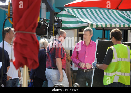 Jeremy Vine présentateur de BBC Panorama tournage de l'émission d'affaires publiques à Brighton. Photo Jim Holden. Banque D'Images