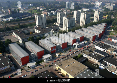 Tempo 'Wonen' is een bedrijf in Nederland dat tijdelijke woningen ontwerpt, ontwikkelt en bouwt voor studenten. Unités de zijn ge Banque D'Images