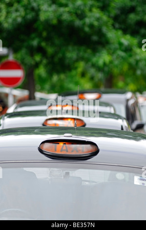 Taxis, Londres, Angleterre, Royaume-Uni. Banque D'Images