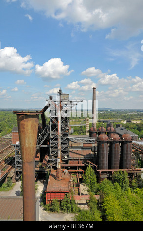 Dans le haut fourneau Landschaftspark Duisburg-Nord parc paysage, un ancien haut fourneau dans l'usine Thyssen, Duisburg Meiderich, Banque D'Images