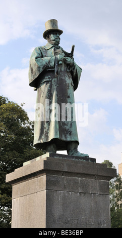 Statue d'Alexandrie Kielland, auteur norvégien, Stavanger, Norvège, Scandinavie, dans le Nord de l'Europe Banque D'Images