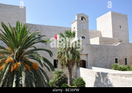 Le Château Souabe, Trani, province de Barletta-Andria-Trani, Région des Pouilles, Italie Banque D'Images