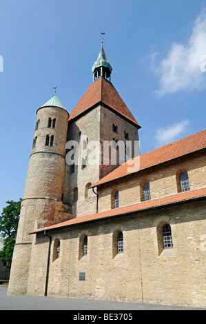 Collégiale St Bonifatius schwanenburg, monastère, église, Freckenhorst, Warendorf, région du Nord, Rhine-West Muensterland Banque D'Images