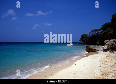 Playa Kalki Kalki, Plage, falaises, Kadushi resort, hotel, Curacao, île des Caraïbes, des Caraïbes Banque D'Images