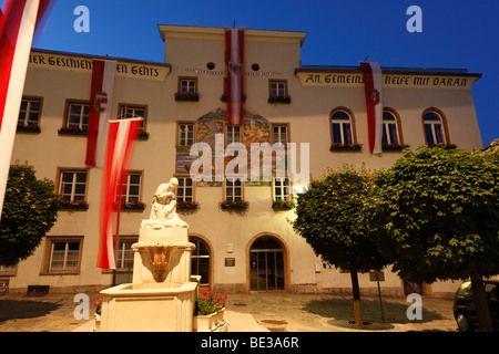 Mairie, Hallein, Korcula, Salzburger Land, land de Salzbourg, Autriche, Europe Banque D'Images