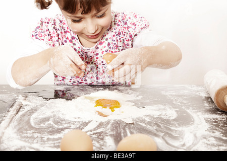 Fillette de 6 ans, la Banque D'Images