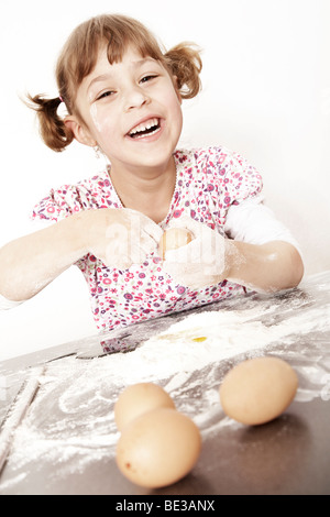 Fillette de 6 ans, la Banque D'Images