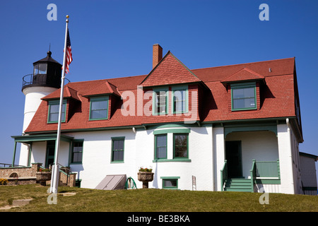 Le phare de Point Betsie, Michigan, USA. Banque D'Images