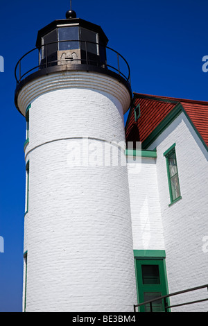 Le phare de Point Betsie, Michigan, USA. Banque D'Images