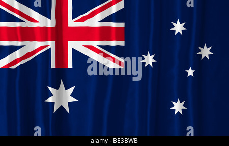 Rippled drapeau australien Banque D'Images
