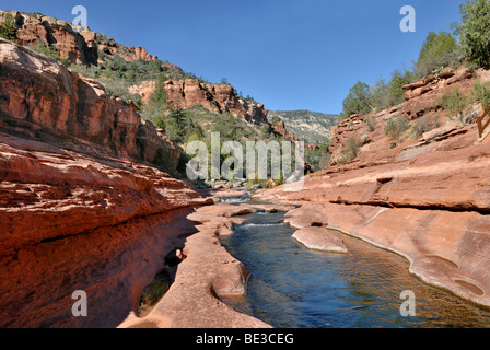 Oak Creek, Slide Rock State Park, Sedona, Red Rock Country, Arizona, USA Banque D'Images