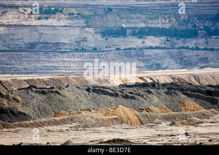 Tagebau Hambach, du lignite, Rhin-Erft-Kreis, Rhénanie du Nord-Westphalie, Allemagne Banque D'Images