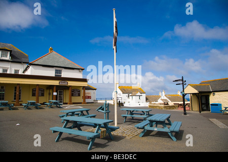 Centre touristique, Land's End, Penn un Bergamo, Cornwall, Angleterre, Royaume-Uni, Europe Banque D'Images