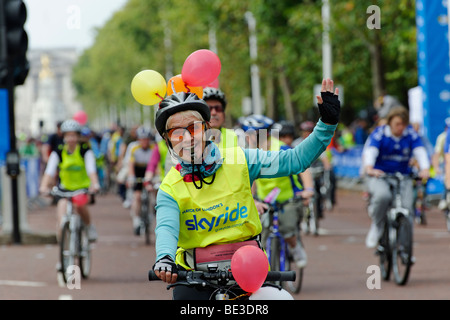 Les participants à la maire de Londres Skyride. London 2009 Banque D'Images