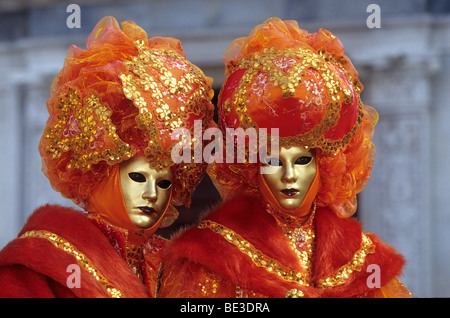 Waltraud Konrad et Ewald Neudinger, Autriche, Carnaval, Venise, Italie, Europe Banque D'Images