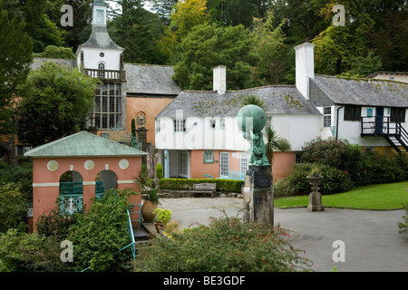 Portmeirion Village de Gwynedd, Pays de Galles, Royaume-Uni Banque D'Images