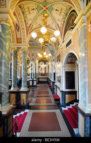 Architecture d'Intérieur, de l'opéra Semperoper, Dresde, Saxe, Allemagne, Europe Banque D'Images