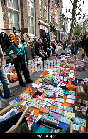 Le 30 avril 2007, La Hollande célèbre Queens Day - une fête annuelle initialement établie en l'honneur de notre précédente fête de la Reine. Banque D'Images