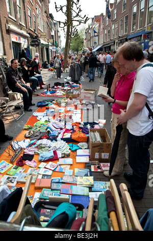 Le 30 avril 2007, La Hollande célèbre Queens Day - une fête annuelle initialement établie en l'honneur de notre précédente fête de la Reine. Banque D'Images