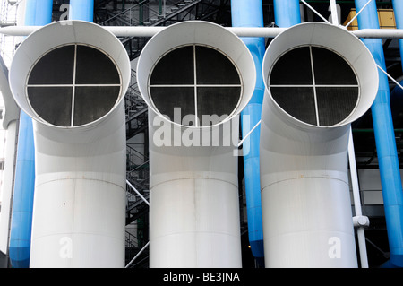 Détail, Centre Georges Pompidou, Paris, France, Europe Banque D'Images