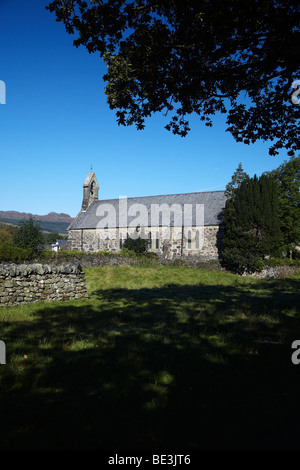 L'église St Mary, de Beddgelert, Gwynedd, au nord du Pays de Galles, Royaume-Uni Banque D'Images