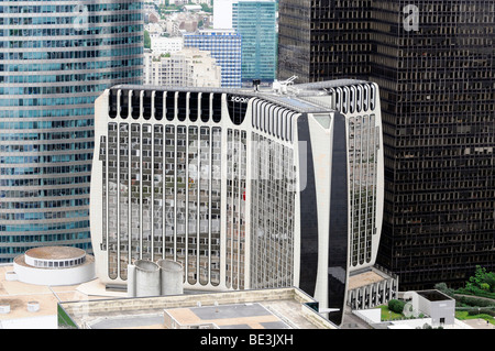 Vue de la Grande Arche, La Défense, centre d'affaires, Paris, France, Europe Banque D'Images