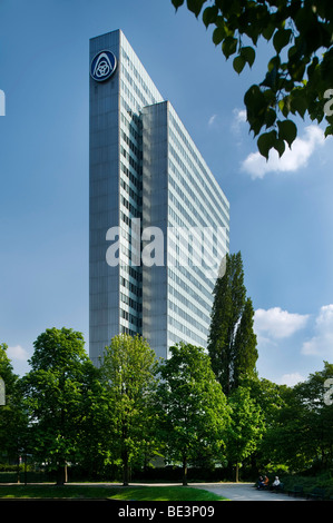 ThyssenKrupp AG, de l'administration, l'ancien monument de la ville de Duesseldorf, Dreischeibenhaus, Duesseldorf, Amérique du Rhin Banque D'Images