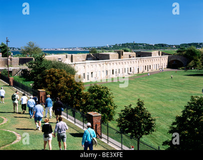 Fort Warren sur George's Island dans le port de Boston Islands National Park Banque D'Images