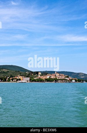 L'Italie, l'Ombrie, près du lac Trasimène, Passignano sul Trasimeno Banque D'Images
