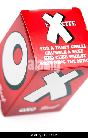 Rouge Boîte de 50 cubes oxo Banque D'Images