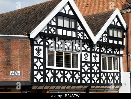 La High Street, dans le Worcestershire Bromsgrove England UK Banque D'Images