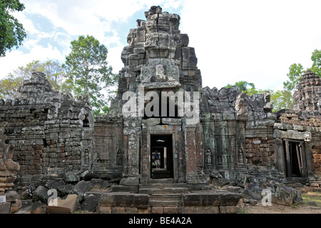 Gopuram, Ta Som, temple Prasat Ta Som, Angkor, Cambodge, Asie Banque D'Images