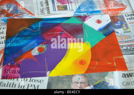 Un atelier avec les enfants de l'école Monotype Banque D'Images