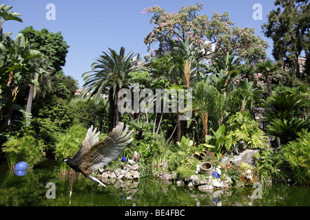 Jardin conçu par François maurin demain une partie de l'eco art parade 2009 dans le parc du casino de Monte Carlo Monaco Banque D'Images