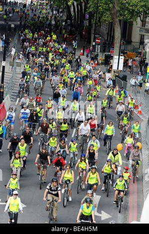 Les participants à la maire de Londres Skyride. London 2009 Banque D'Images