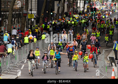 Les participants à la maire de Londres Skyride. London 2009 Banque D'Images