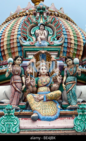 Le Temple Sri Mariamman, Pagoda Street, Singapour, en Asie du sud-est Banque D'Images