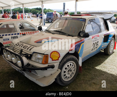 Peugeot 205 T16 voiture de Rallye Groupe B à Goodwood Festival of Speed 2009 Banque D'Images