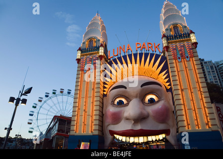 Le quartier historique de Sydney le Luna Park à Milson's Point. Côte-Nord, Sydney, New South Wales, Australia Banque D'Images