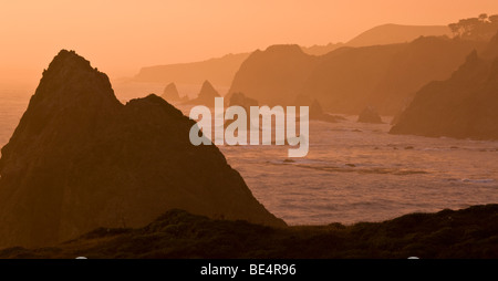 La côte de Mendocino, Californie, USA Banque D'Images