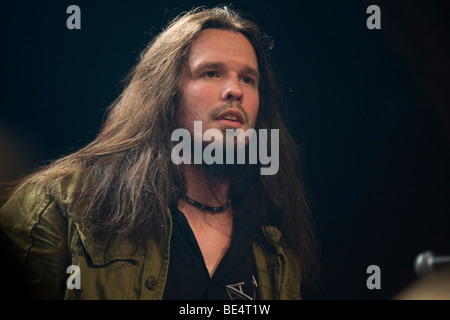 Dan Nelson, chanteur et leader du groupe de metal américain aimerait vivre à l'Anthrax Schueuer, Lucerne, Suisse Banque D'Images