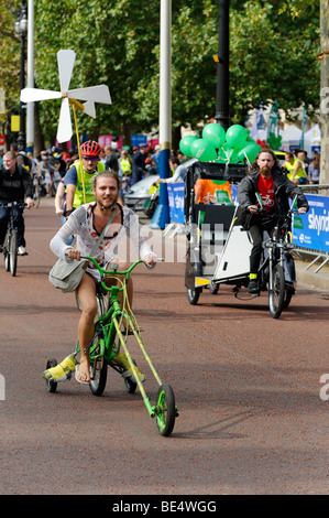 Les participants à la maire de Londres Skyride. London 2009 Banque D'Images