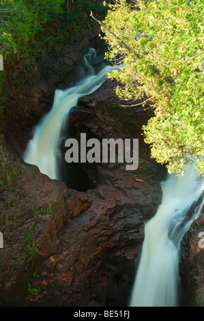 Les CHUTES DE DEVIL'S ÉLECTRIQUE SUR LA RIVIÈRE BRULÉ Banque D'Images