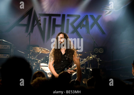 Groupe de metal américain aimerait vivre à l'Anthrax Schueuer, Lucerne, Suisse Banque D'Images