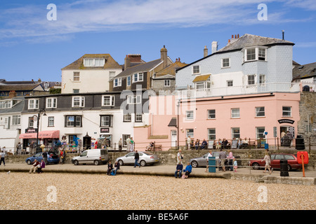 Lyme Regis Dorset Angleterre beach & promenade Banque D'Images