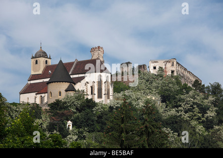 Ruines du château, Gars am Kamp, Kamp, vallée de Waldviertel, Basse Autriche, Autriche, Europe Banque D'Images