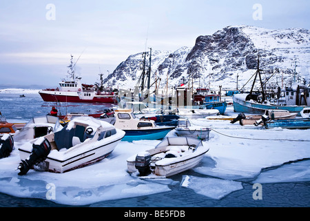 Port de Sisimiut, Groenland Banque D'Images